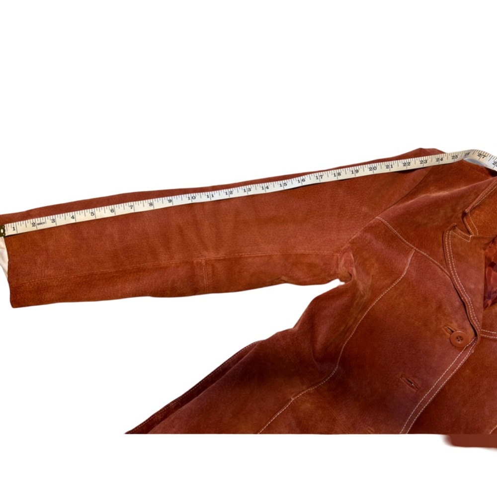 🔥 Stunning Wilsons Leather 100% Suede Coat in Burnt Orange 🔥 - Picture 7 of 9